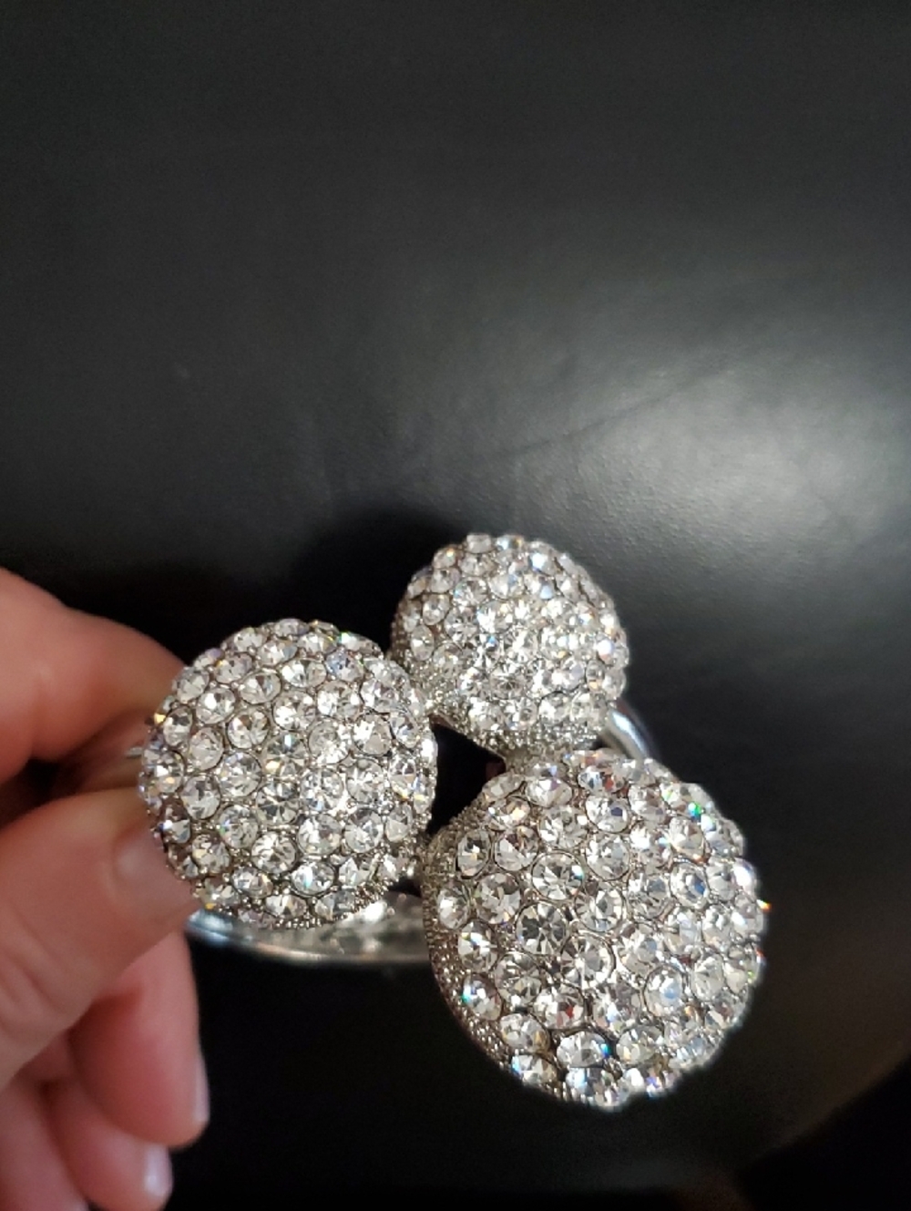 Chunky Rhinestone Statement Bracelet - Picture 5 of 6